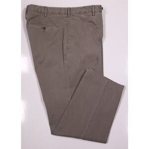 PT Torino Khaki Tan Flat Front Slim Fit Stretch Cotton Chino Pants 34x28